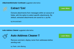 Thunderbird Extension Finder